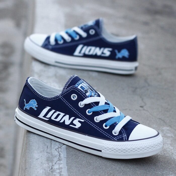 Detroit Lions Women's Shoes Low Top Canvas Shoes