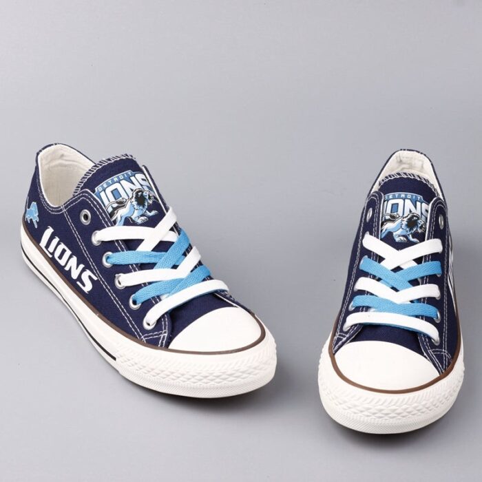 Detroit Lions Women's Shoes Low Top Canvas Shoes