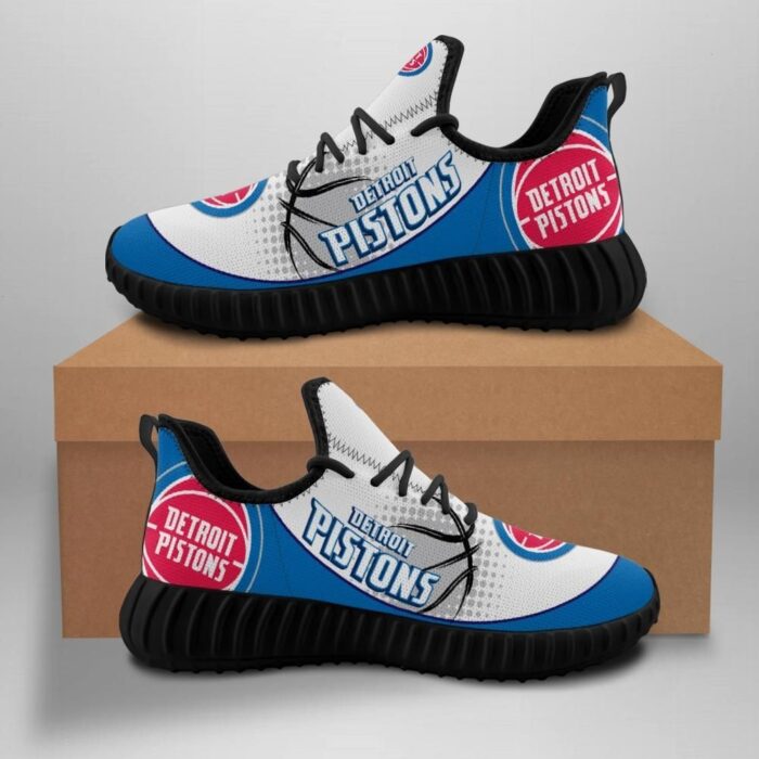 Detroit Pistons New Basketball Custom Shoes Sport Sneakers Detroit Pistons Yeezy Boost