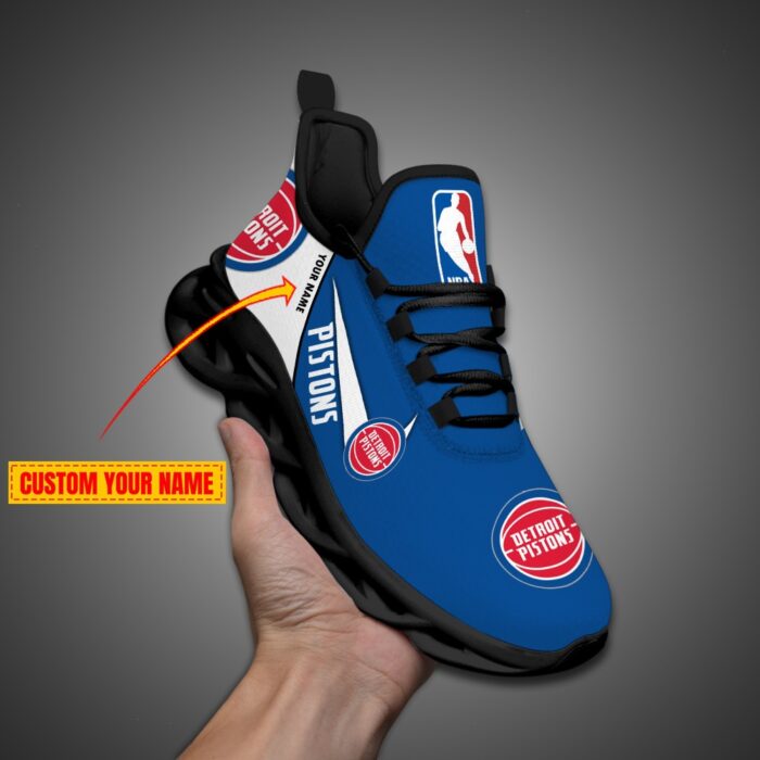 Detroit Pistons Personalized NBA Max Soul Shoes