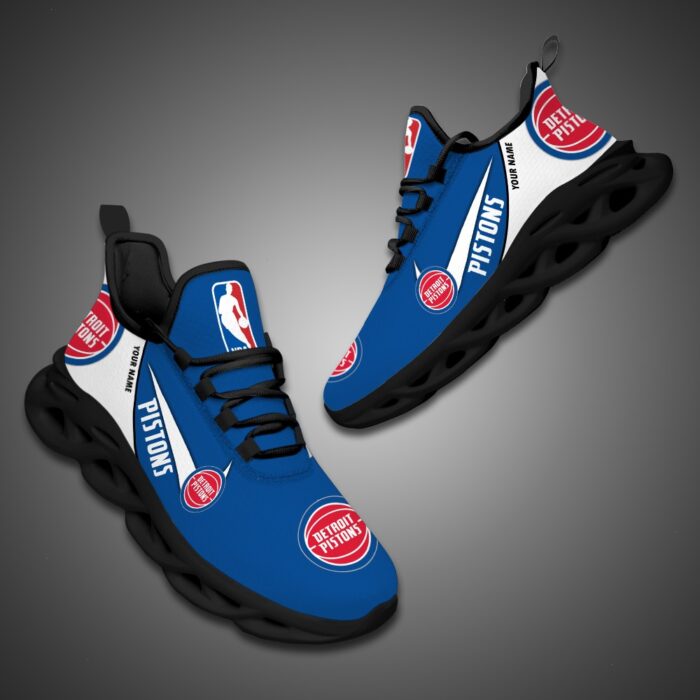 Detroit Pistons Personalized NBA Max Soul Shoes