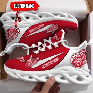 Detroit Red Wings Custom Name NHL New Max Soul Shoes