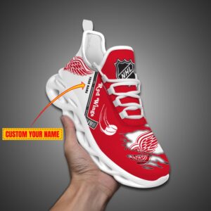 Detroit Red Wings Personalized NHL Max Soul Shoes Ver 2