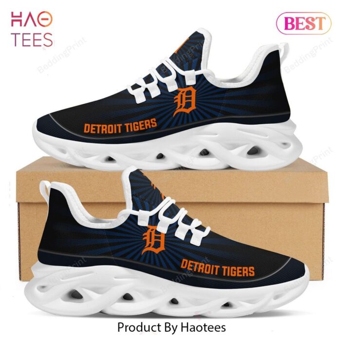 Detroit Tigers MLB Light Flashes Design Max Soul Shoes