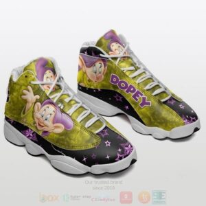 Disney Dopey The Seven Dwarfs Sneaker Disney Cartoon Air Jordan 13 Shoes