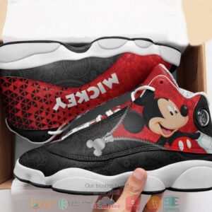 Disney Mickey Mouse Leather Disney Mickey Sport Mickey Mouse Air Jordan 13 Sneaker Shoes