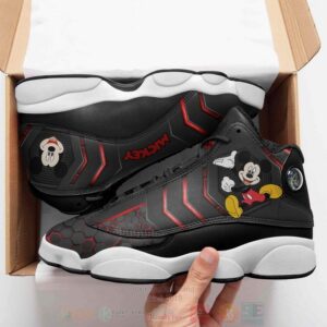 Disney Mickey Mouse Leather Shoes Disney Mickey Air Jordan 13 Shoes