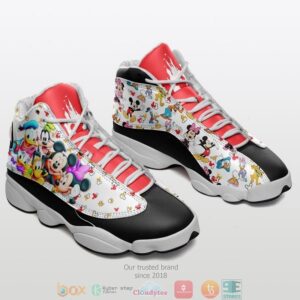 Disney Mickey Mouse With Friend Air Jordan 13 Sneaker Shoes