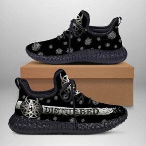 Disturbed Logo Yeezy Boost Shoes Sport Sneakers Yeezy Shoes