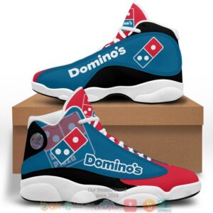 Dominos Logo Shadow Air Jordan 13 Sneaker Shoes