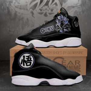 Dragon Ball Goku Ultra Instinct Kanji Air Jordan 13 Sneaker Shoes