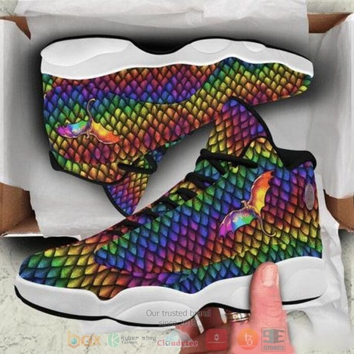 Dragon Rainbow Dragon Skin Air Jordan 13 Shoes