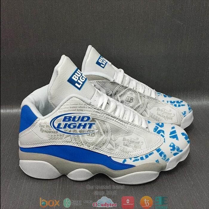 Drink Bud Light Beer Big Logo 28 Air Jordan 13 Sneaker Shoes