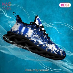 Duke Blue Devils NCAA Blue Flower Max Soul Shoes