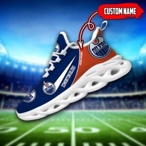 Edmonton Oilers Custom Name NHL New Max Soul Shoes