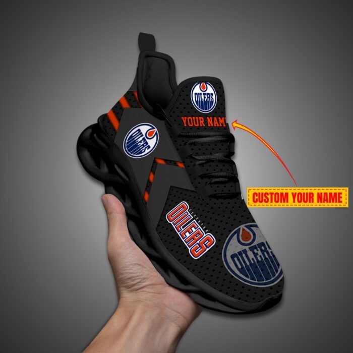 Edmonton Oilers Personalized NHL Luxury Max Soul Shoes