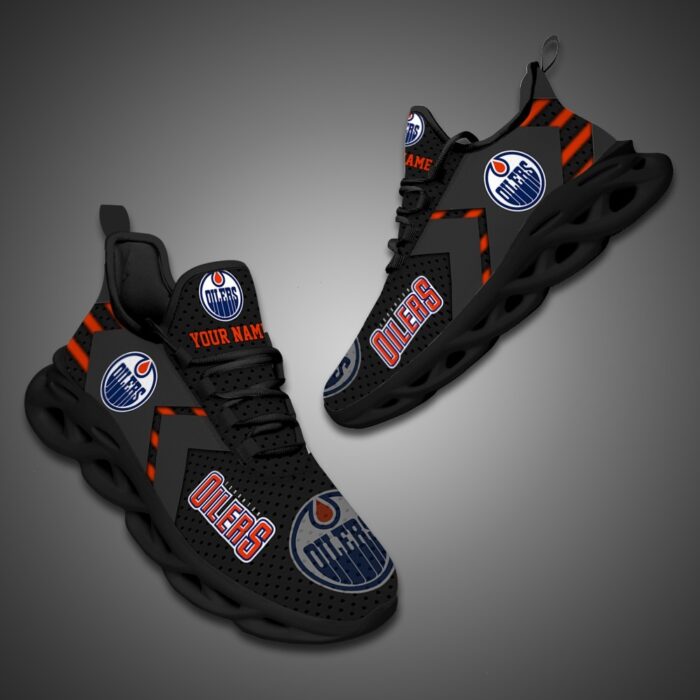 Edmonton Oilers Personalized NHL Luxury Max Soul Shoes