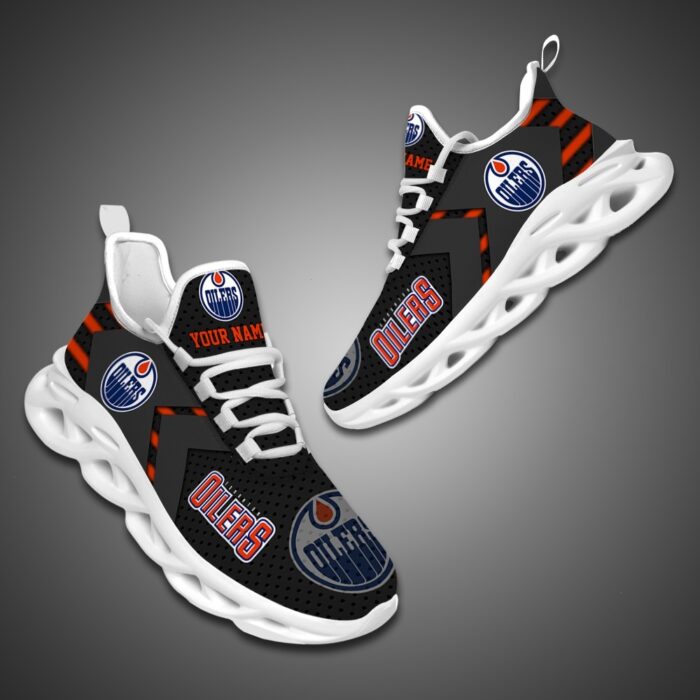 Edmonton Oilers Personalized NHL Luxury Max Soul Shoes