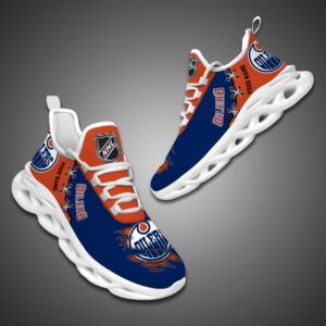 Edmonton Oilers Personalized NHL Max Soul Shoes