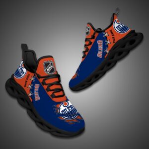 Edmonton Oilers Personalized NHL Max Soul Shoes