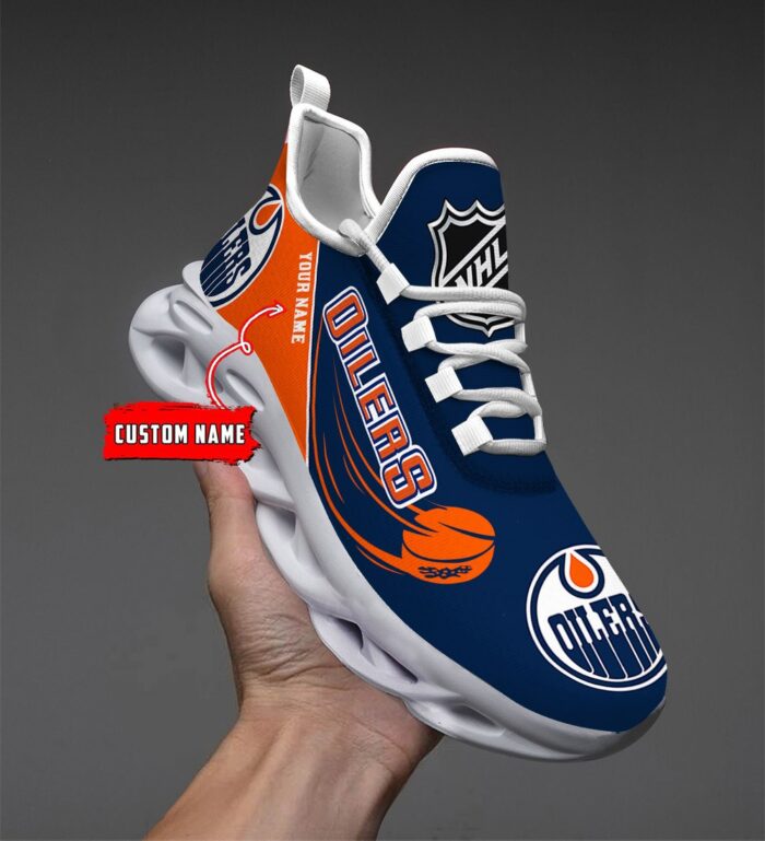 Edmonton Oilers Personalized NHL New Max Soul Shoes