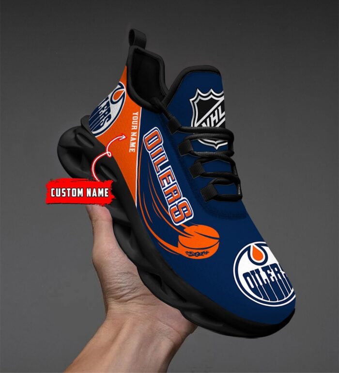 Edmonton Oilers Personalized NHL New Max Soul Shoes