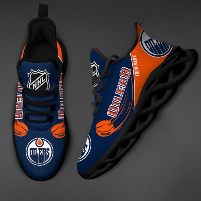 Edmonton Oilers Personalized NHL New Max Soul Shoes