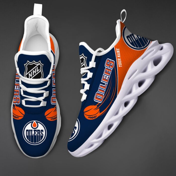 Edmonton Oilers Personalized NHL New Max Soul Shoes