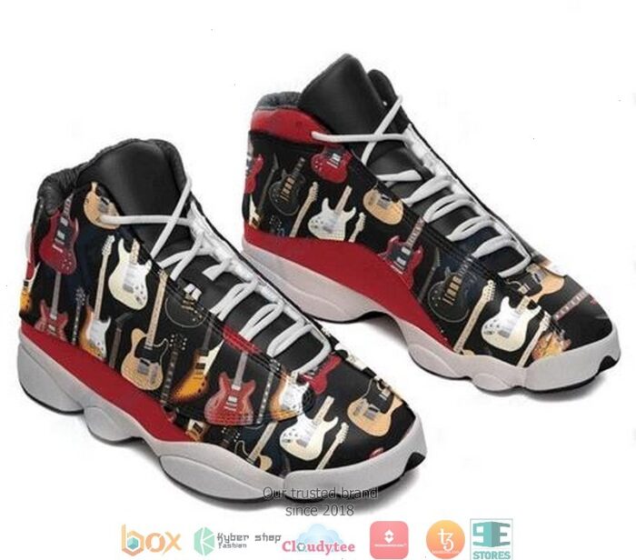 Electric Guitar Pattern Air Jordan 13 Sneaker Shoes