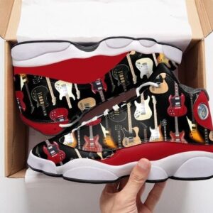 Electric Guitar Pattern All Over Printed Air Jordan 13 Sneakers