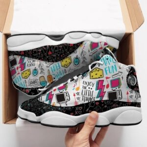 Enjoy The Little Things All Over Printed Air Jordan 13 Sneakers