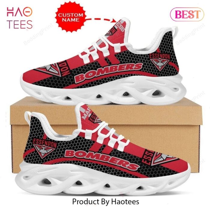 Essendon Bombers AFL Black Red Max Soul Shoes