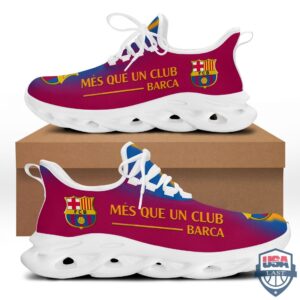 FC Barcelona Red Blue Logo In Sneaker Max Soul Shoes