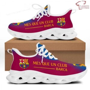 FC Barcelona Red Blue Logo In Sneaker Max Soul Sneakers Running Shoes