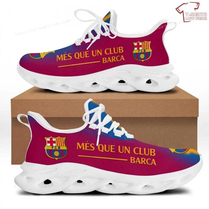 FC Barcelona Red Blue Logo In Sneaker Max Soul Sneakers Running Shoes