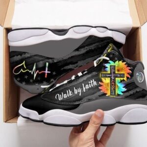 Faith Hope Love Walk By Faith Air Jordan 13 Sneakers