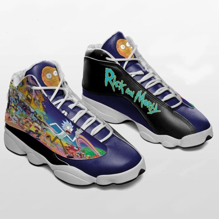 Fanmade Rick And Morty All Adventures Air Jordan 13 Sneaker Shoes