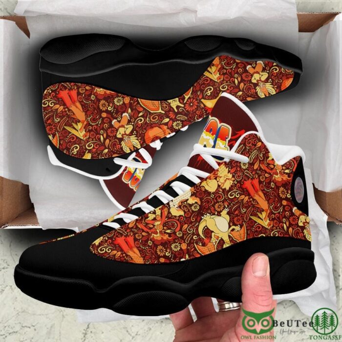 Fire Pattern Custom Pokemon Air Jordan 13