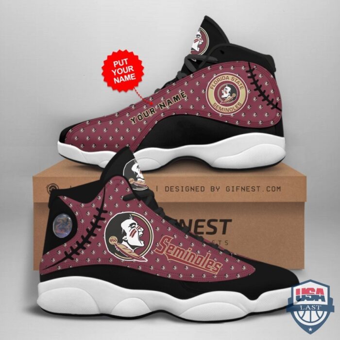 Florida State Air Jordan 13 Custom Name Personalized Shoes