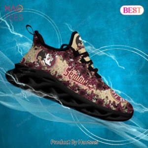 Florida State Seminoles NCAA Red Flower Max Soul Shoes