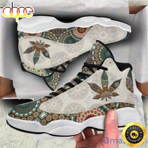 Flower Mandala Cannabis Air Jordan 13 Sneakers Shoes