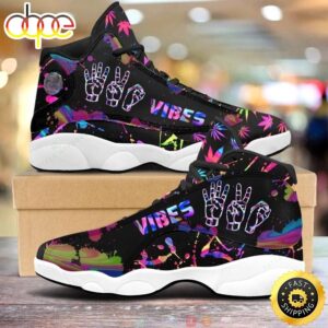 Flower Mandala Hippie Air Jordan 13 Sneakers Hippie Style Shoes