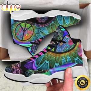 Flower Mandala Hippie Air Jordan 13 Sneakersflower Mandala Shoesmandala