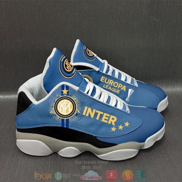 Football Club Internazionale Milano Teams Football Big Logo 36 Gift Air Jordan 13 Sneaker Shoes