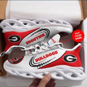 Georgia Bulldog 2 Custom Max Soul Shoes