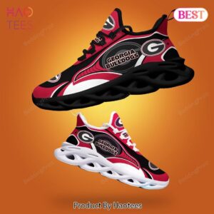 Georgia Bulldogs NCAA Black Red White Max Soul Shoes