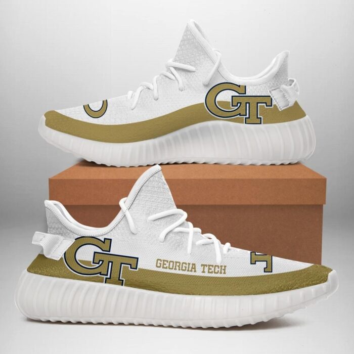 Georgia Tech Yellow Jackets Unisex Sneaker Football Custom Shoes Georgia Tech Yellow Jackets Yeezy B