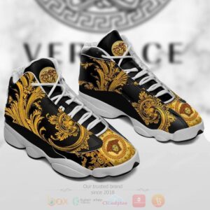 Gianni Versace Barocco Flowers Black Air Jordan 13 Shoes