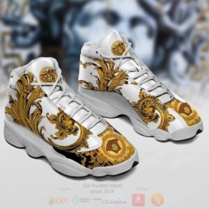 Gianni Versace Barocco Flowers White Air Jordan 13 Shoes