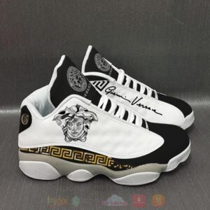 Gianni Versace Black And White Air Jordan 13 Shoes